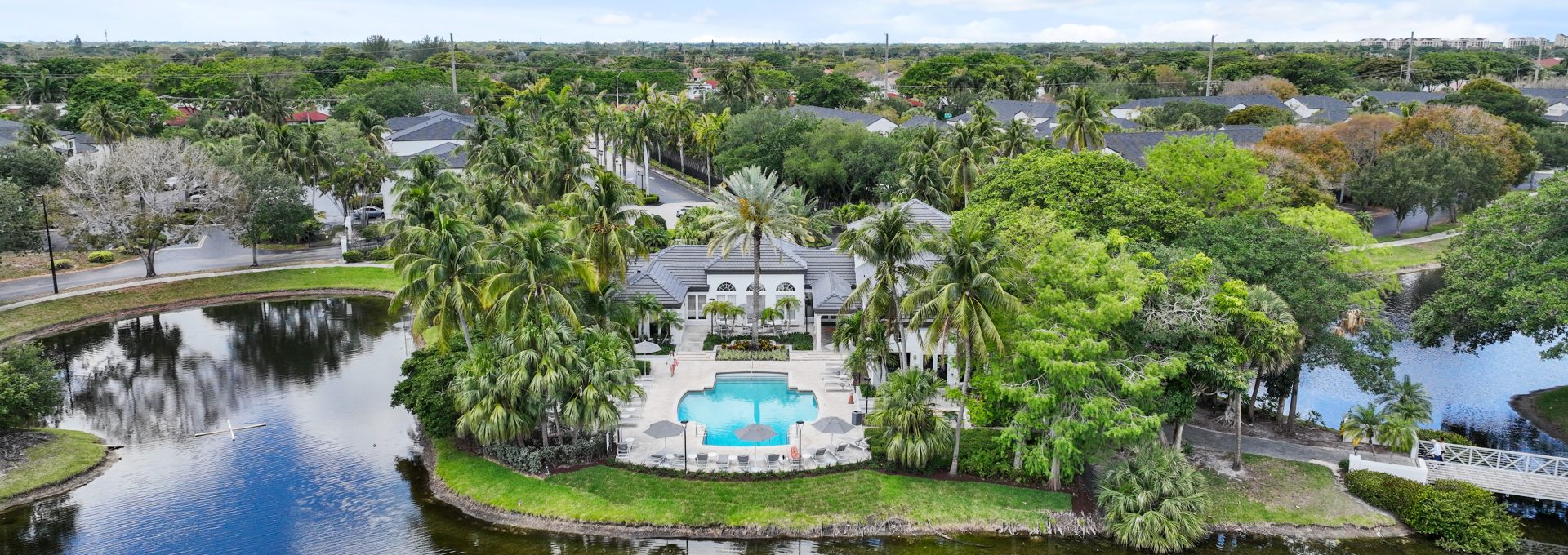 an aerial view of a home in florida at The Palm Haven